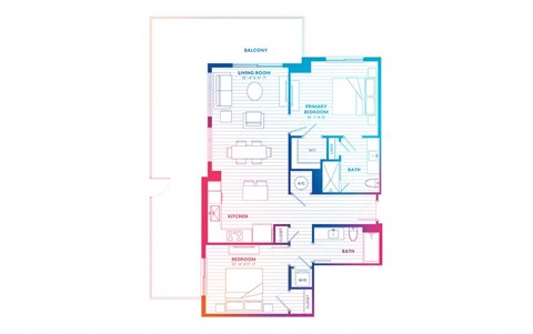 blueprint of a floor plan of a house